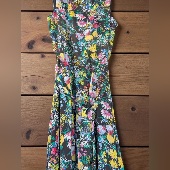 J.B.S. Floral Asymmetrical Midi Dress Size 14 (New) - Picture 8 of 11